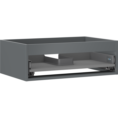 Mexen Box-A meuble sous-lavabo 70 cm, 1 tiroir, graphite mat - 91AX0-0700-235-1-66