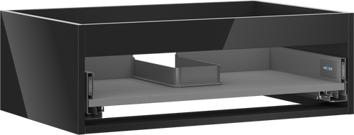 Corps du meuble sous-lavabo Mexen Box-A 70 cm, 1 tiroir, noir brillant - 91AX0-0700-235-1-70