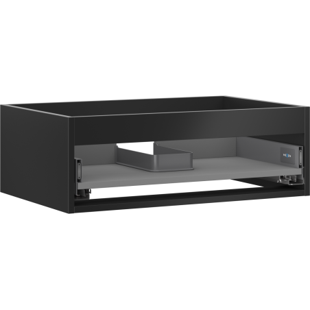 Mexen Box-A corps d'armoire sous-vasque 70 cm, 1 tiroir, noir mat - 91AX0-0700-235-1-71
