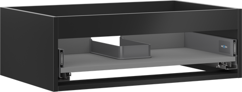 Mexen Box-A corps d'armoire sous-vasque 70 cm, 1 tiroir, noir mat - 91AX0-0700-235-1-71