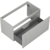 Mexen Rivel meuble de salle de bain sous lavabo 90 cm, 1 tiroir, rainuré, gris mat - 91A20-09047-1-BF62