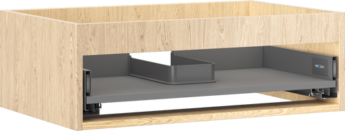 Mexen Box-A corps du meuble sous-vasque 70 cm, 1 tiroir, chêne - 91AX0-0700-235-1-81