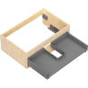 Mexen Box-A corps du meuble sous-vasque 70 cm, 1 tiroir, chêne - 91AX0-0700-235-1-81
