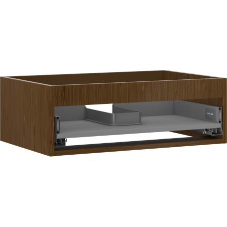 Mexen Box-A corps de meuble sous-vasque 70 cm, 1 tiroir, noyer - 91AX0-0700-235-1-86