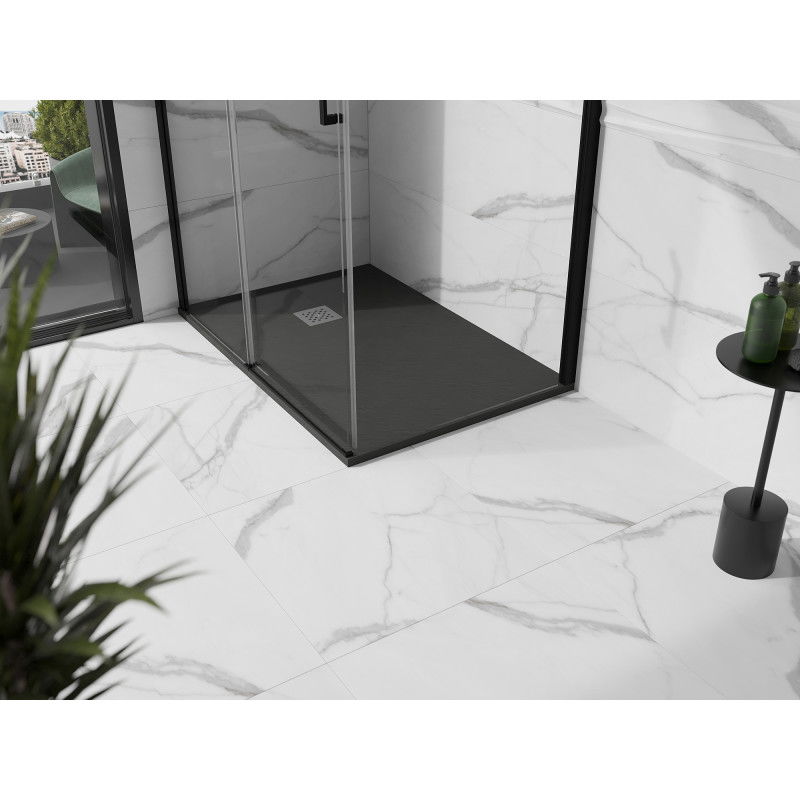 Mexen Stone+ receveur de douche composite rectangulaire 140 x 90 cm, anthracite - 44719014