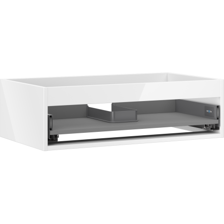 Mexen Box-A corps de meuble sous-vasque 80 cm, 1 tiroir, blanc brillant - 91AX0-0800-235-1-00