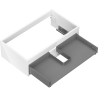 Mexen Box-A corps de meuble sous-vasque 80 cm, 1 tiroir, blanc brillant - 91AX0-0800-235-1-00