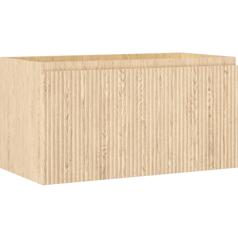 Mexen Rivel armoire de salle de bain sous lavabo 90 cm, 1 tiroir, rainuré, chêne - 91A20-09047-1-BF81