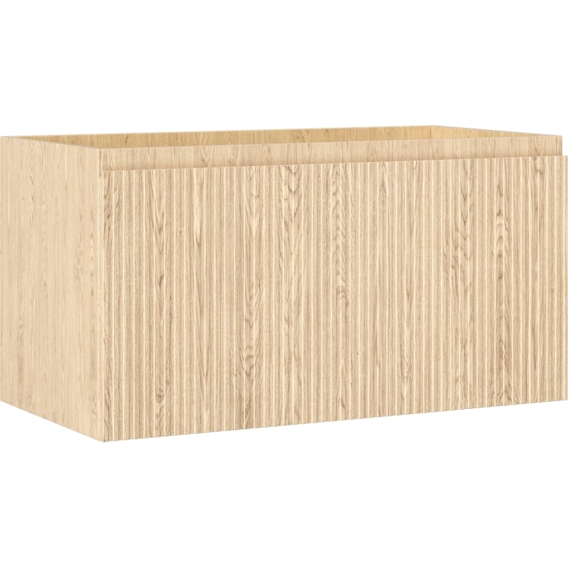 Mexen Rivel meuble de salle de bain sous-lavabo 90 cm, 1 tiroir, rainuré, chêne - 91A20-09047-1-BF81