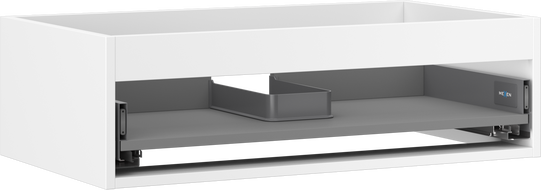 Mexen Box-A corps de meuble sous-lavabo 80 cm, 1 tiroir, blanc mat - 91AX0-0800-235-1-01