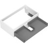 Mexen Box-A corps d'armoire sous lavabo 80 cm, 1 tiroir, blanc mat - 91AX0-0800-235-1-01