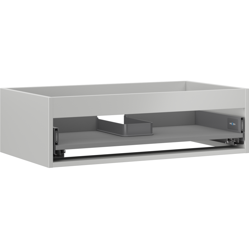 Mexen Box-A corps de meuble sous-vasque 80 cm, 1 tiroir, gris mat - 91AX0-0800-235-1-62