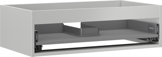 Mexen Box-A corps de meuble sous-vasque 80 cm, 1 tiroir, gris mat - 91AX0-0800-235-1-62