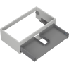 Mexen Box-A caisson de meuble sous-vasque 80 cm, 1 tiroir, gris mat - 91AX0-0800-235-1-62