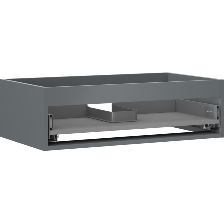 Mexen Box-A meuble sous-lavabo 80 cm, 1 tiroir, graphite mat - 91AX0-0800-235-1-66