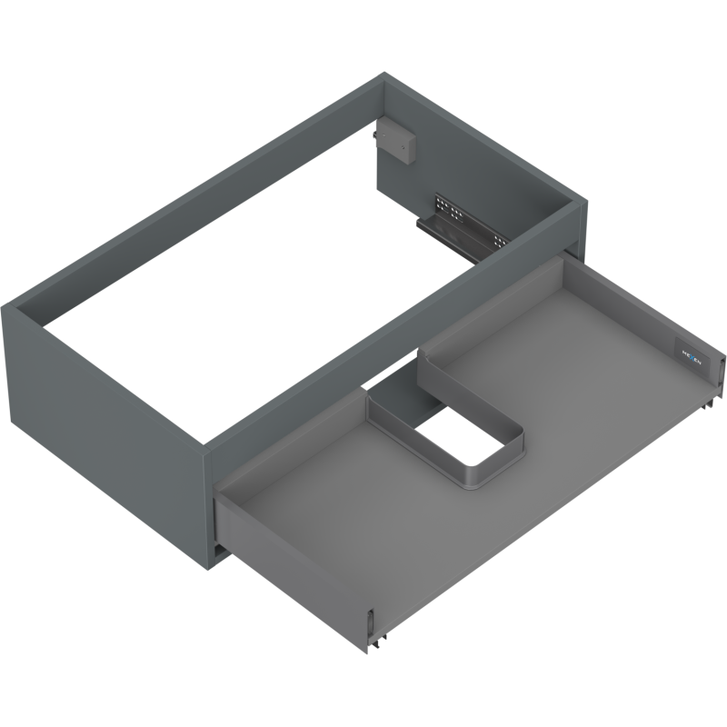 Mexen Box-A corps de meuble sous-lavabo 80 cm, 1 tiroir, graphite mat - 91AX0-0800-235-1-66