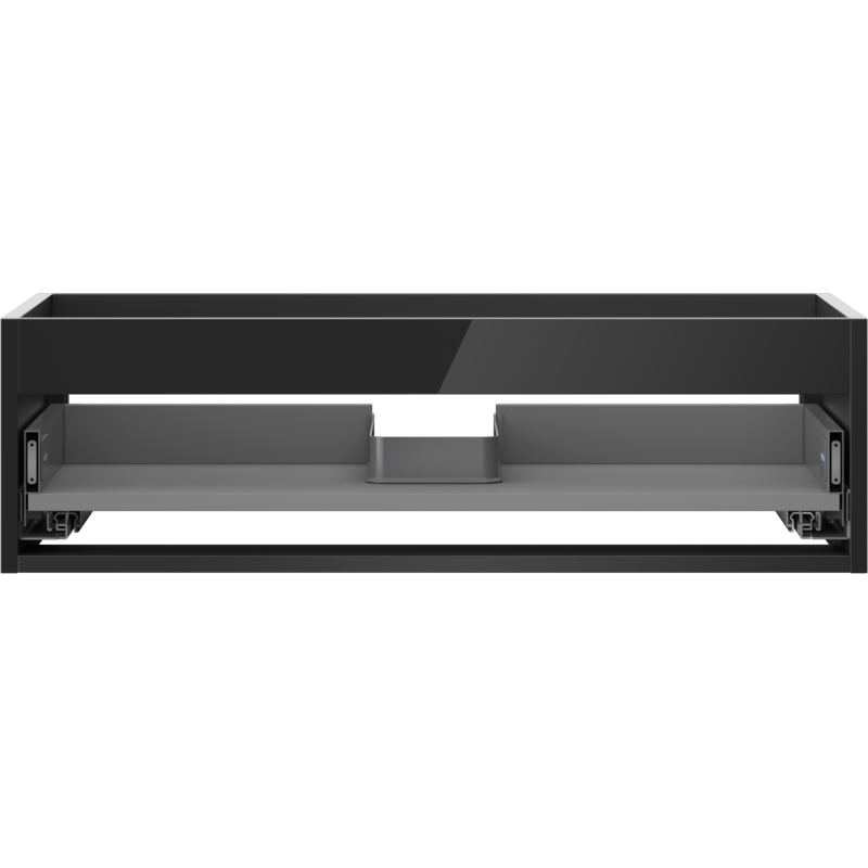 Mexen Box-A corps de meuble sous-vasque 80 cm, 1 tiroir, noir brillant - 91AX0-0800-235-1-70