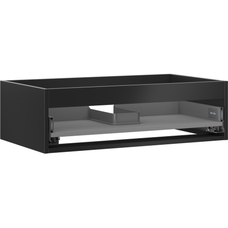Mexen Box-A corps de meuble sous-lavabo 80 cm, 1 tiroir, noir mat - 91AX0-0800-235-1-71