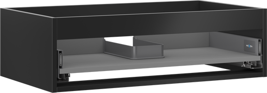 Mexen Box-A corps de meuble sous-lavabo 80 cm, 1 tiroir, noir mat - 91AX0-0800-235-1-71