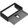 Mexen Box-A corps de meuble sous-lavabo 80 cm, 1 tiroir, noir mat - 91AX0-0800-235-1-71