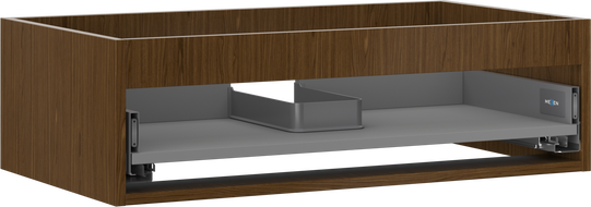Mexen Box-A caisson de meuble sous-lavabo 80 cm, 1 tiroir, noyer - 91AX0-0800-235-1-86