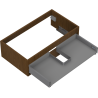 Mexen Box-A caisson de meuble sous-lavabo 80 cm, 1 tiroir, noyer - 91AX0-0800-235-1-86