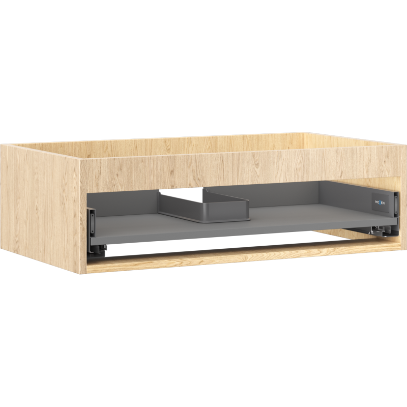 Mexen Box-A meuble sous-lavabo 80 cm, 1 tiroir, chêne - 91AX0-0800-235-1-81