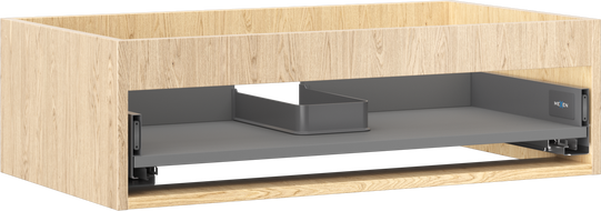 Mexen Box-A meuble sous-lavabo 80 cm, 1 tiroir, chêne - 91AX0-0800-235-1-81