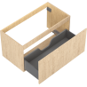Mexen Rivel armoire de salle de bain sous lavabo 90 cm, 1 tiroir, rainuré, chêne - 91A20-09047-1-BF81