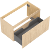 Mexen Rivel meuble de salle de bain sous-lavabo 90 cm, 1 tiroir, rainuré, chêne - 91A20-09047-1-BF81