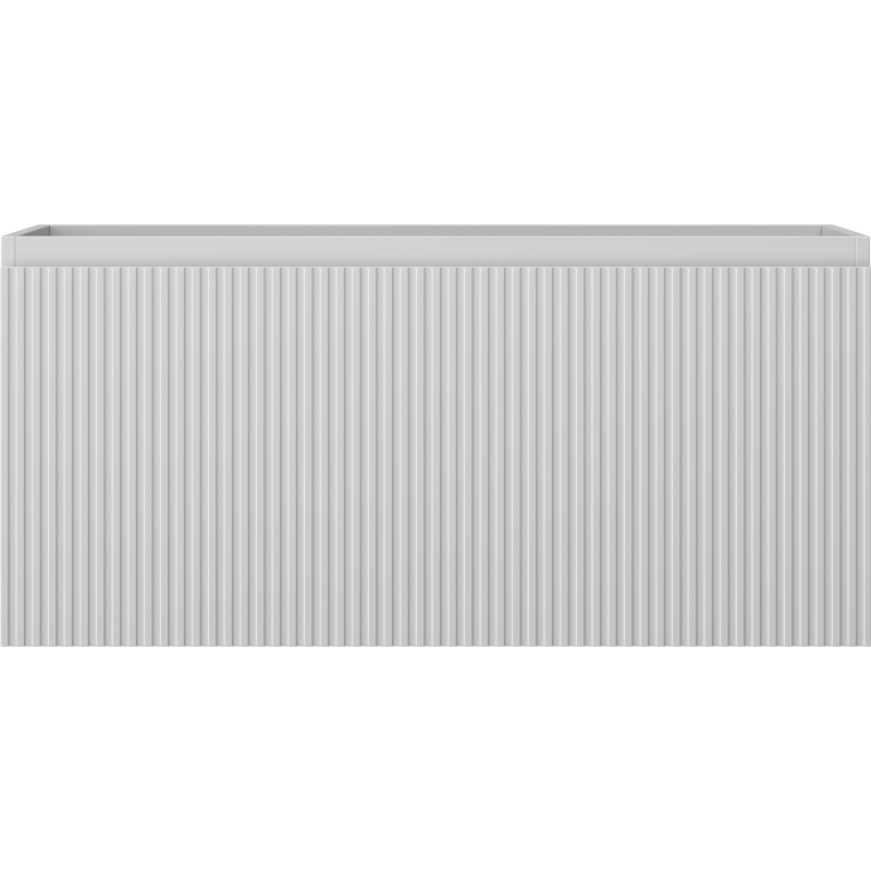 Mexen Rivel meuble de salle de bain sous-lavabo 100 cm, 1 tiroir, rainuré, gris mat - 91A20-10047-1-BF62