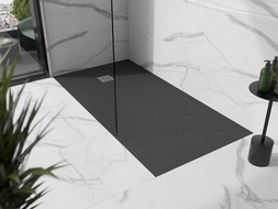 Mexen Stone+ receveur de douche en composite rectangulaire 160 x 90 cm, anthracite - 44719016