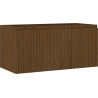 Mexen Rivel armoire salle de bain sous lavabo 100 cm, 1 tiroir, rainuré, noyer - 91A20-10047-1-BF86