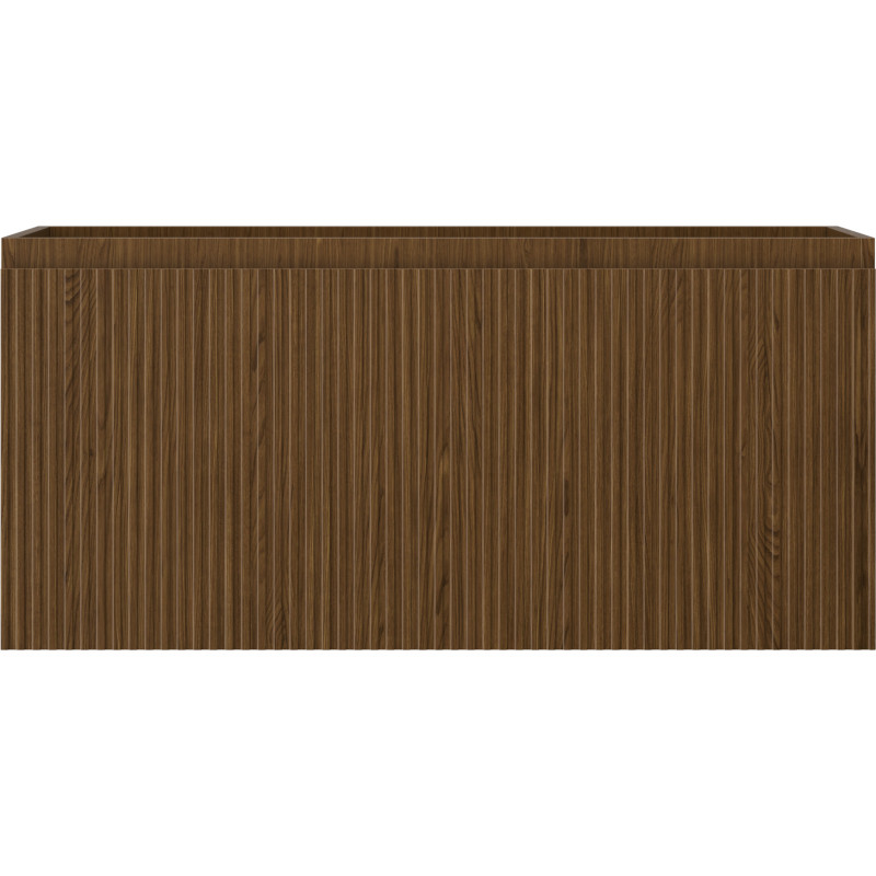 Mexen Rivel meuble de salle de bain sous lavabo 100 cm, 1 tiroir, rainuré, noyer - 91A20-10047-1-BF86