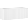 Mexen Rivel armoire de salle de bain sous-lavabo 120 cm, 1 tiroir, rainurée, blanc mat - 91A20-12047-1-BF01