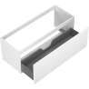 Mexen Rivel armoire de salle de bain sous-lavabo 120 cm, 1 tiroir, rainurée, blanc mat - 91A20-12047-1-BF01
