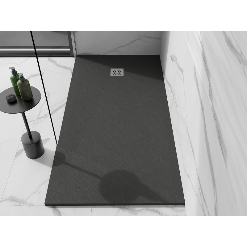 Mexen Stone+ receveur de douche rectangulaire en composite 160 x 90 cm, anthracite - 44719016