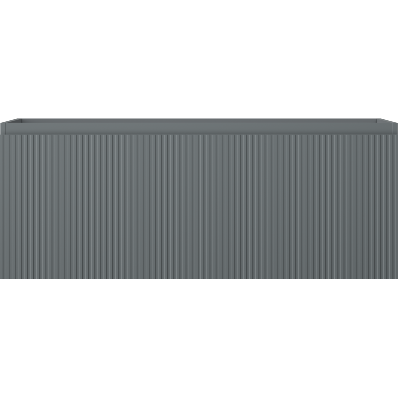 Mexen Rivel meuble de salle de bain sous lavabo 120 cm, 1 tiroir, rainuré, graphite mat - 91A20-12047-1-BF66