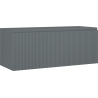 Mexen Rivel meuble de salle de bain sous lavabo 120 cm, 1 tiroir, cannelé, graphite mat - 91A20-12047-1-BF66