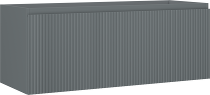 Mexen Rivel meuble de salle de bain sous lavabo 120 cm, 1 tiroir, cannelé, graphite mat - 91A20-12047-1-BF66
