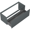 Mexen Rivel meuble de salle de bain sous lavabo 120 cm, 1 tiroir, cannelé, graphite mat - 91A20-12047-1-BF66