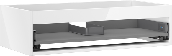Mexen Box-A corps de meuble sous-lavabo 90 cm, 1 tiroir, blanc brillant - 91AX0-0900-235-1-00