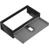 Mexen Box-A meuble sous-lavabo 90 cm, 1 tiroir, noir brillant - 91AX0-0900-235-1-70