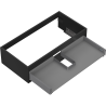 Mexen Box-A corps de meuble sous-vasque 90 cm, 1 tiroir, noir mat - 91AX0-0900-235-1-71