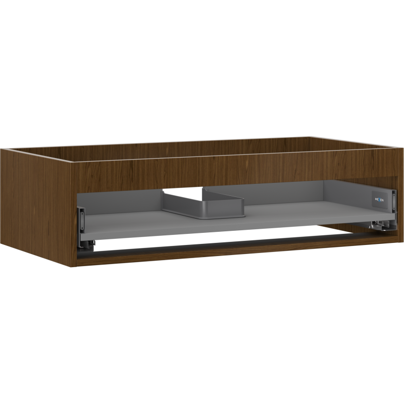 Mexen Box-A meuble sous-lavabo 90 cm, 1 tiroir, noyer - 91AX0-0900-235-1-86