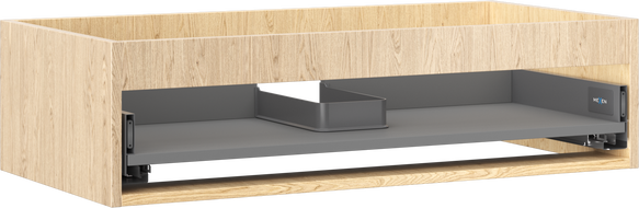 Mexen Box-A corps de meuble sous-vasque 90 cm, 1 tiroir, chêne - 91AX0-0900-235-1-81