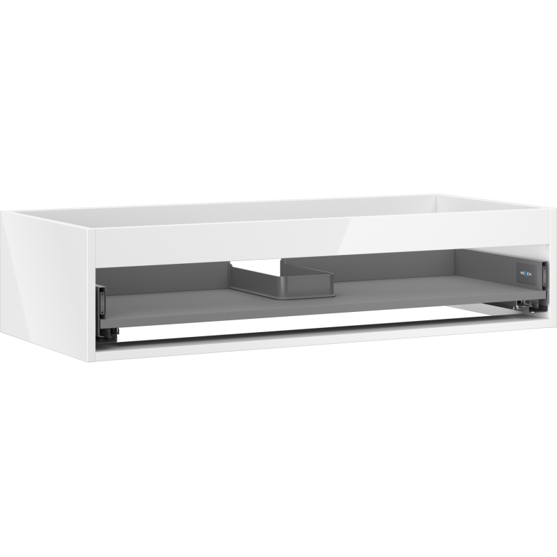 Mexen Box-A corps de meuble sous lavabo 100 cm, 1 tiroir, blanc brillant - 91AX0-1000-235-1-00