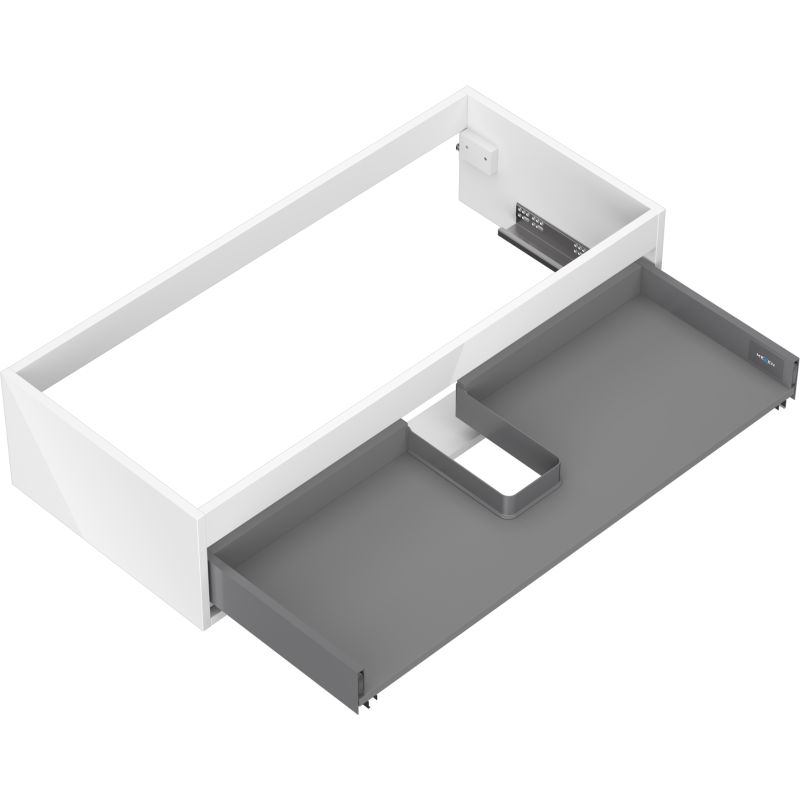 Mexen Box-A corps de meuble sous lavabo 100 cm, 1 tiroir, blanc brillant - 91AX0-1000-235-1-00