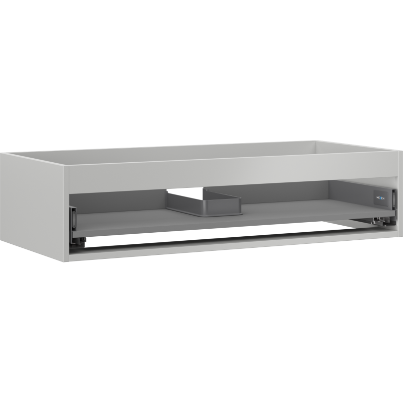 Mexen Box-A corps de meuble sous-lavabo 100 cm, 1 tiroir, gris mat - 91AX0-1000-235-1-62