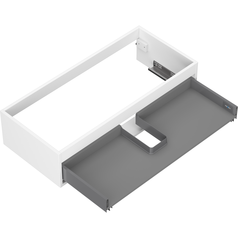 Mexen Box-A corps d'armoire sous-lavabo 100 cm, 1 tiroir, blanc mat - 91AX0-1000-235-1-01